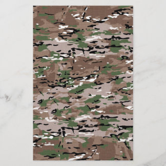 Military Camouflage Fabric Stationery