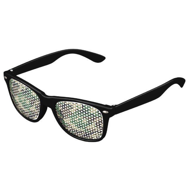 Military Camouflage Kids Sunglasses (Angled)
