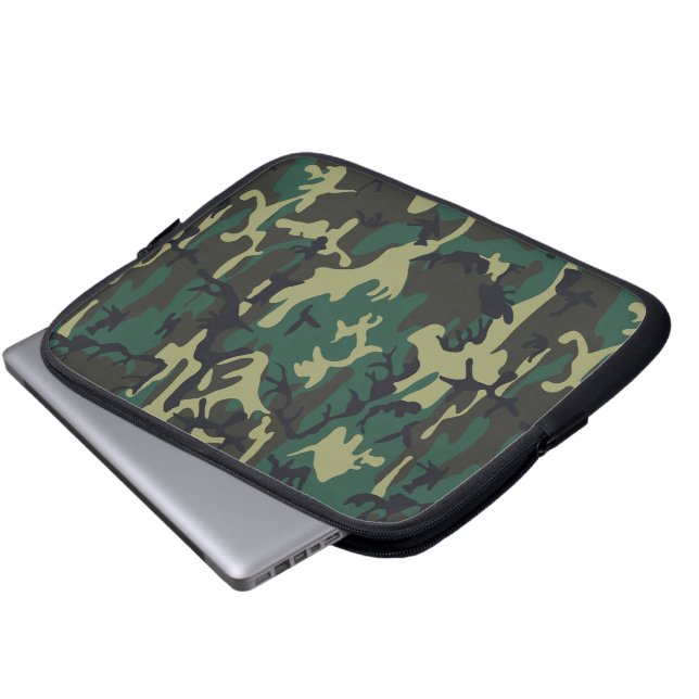 Military Camouflage Laptop Sleeve (Front Bottom)