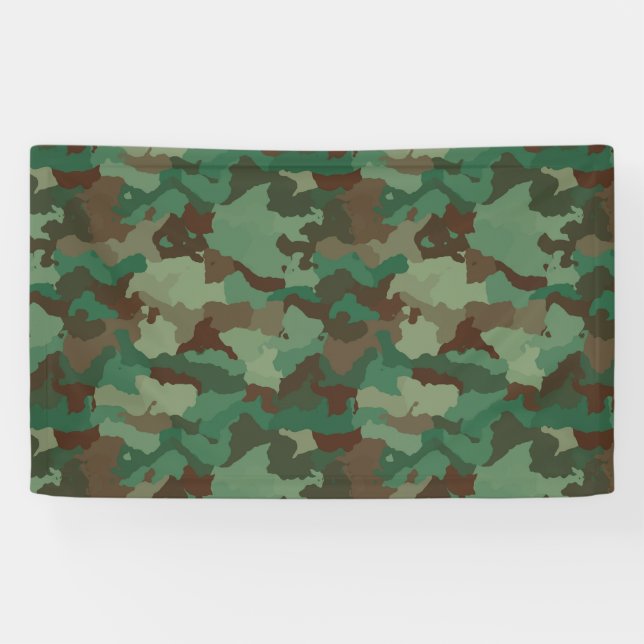 Military Camouflage Pattern (Armed Forces) Banner (Horizontal)