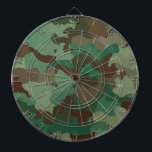Military Camouflage Pattern (Armed Forces) Dartboard<br><div class="desc">This design features a texture in the style of army camouflage, reassembling the the battledress of a soldier in a modern army. Military camouflage patterns have been popular in fashion and art from as early as the turn of the 20th century. Many major fashion designers have made use of camouflage's...</div>