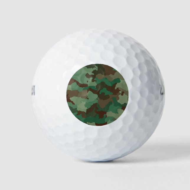 Military Camouflage Pattern (Armed Forces) Golf Balls (Front)