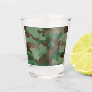 Military Camouflage Pattern (Armed Forces) Shot Glass