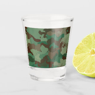 Military Camouflage Pattern (Armed Forces) Shot Glass