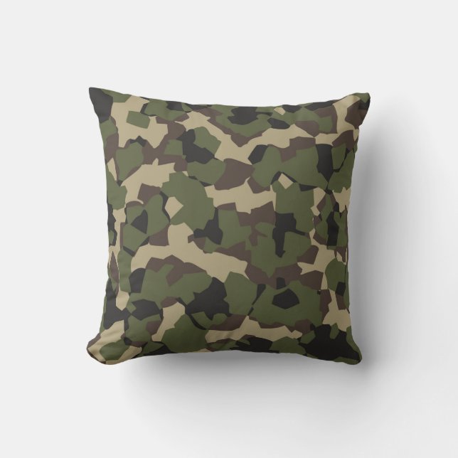 Military Camouflage Pattern Cushion (Front)