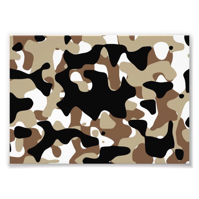 Military Camouflage Pattern Photo Print (Front)