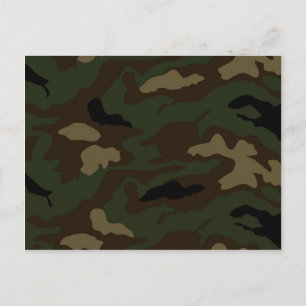 military camouflage pattern postcard