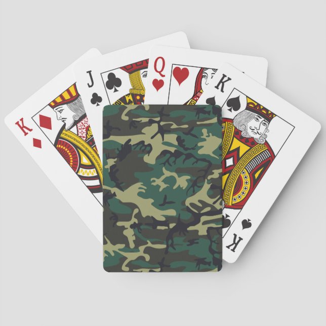 Military Camouflage Playing Cards (Back)