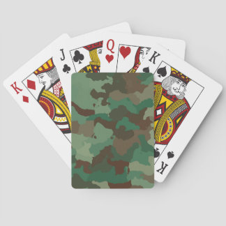 military camouflage playing cards poker