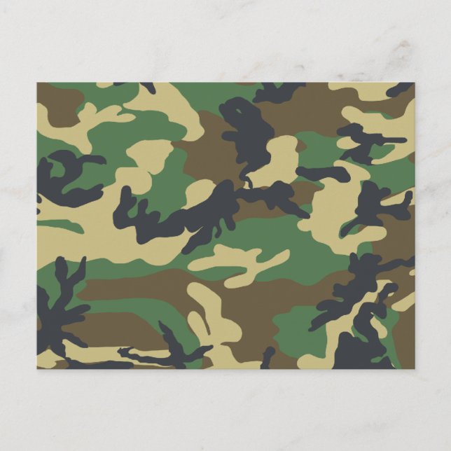Military Camouflage Postcard (Front)