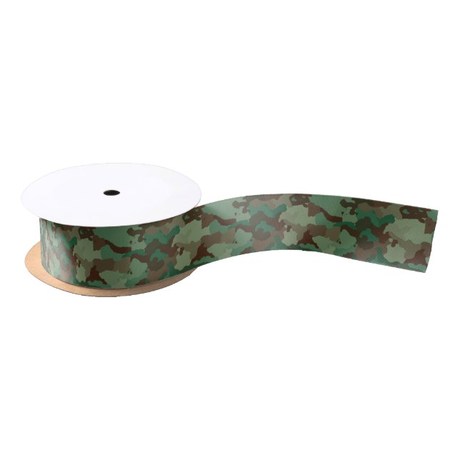 military camouflage ribbon satin ribbon (Spool)