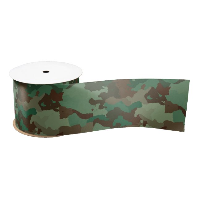 military camouflage ribbon satin ribbon (Spool)