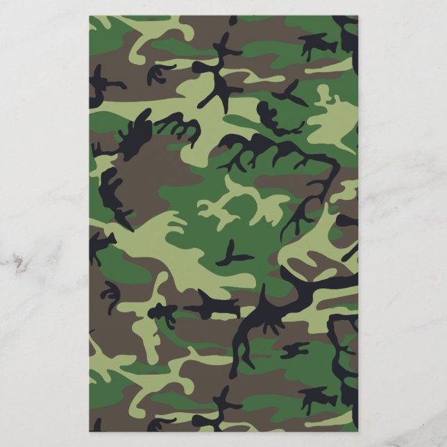 Military Camouflage Stationery (Front)