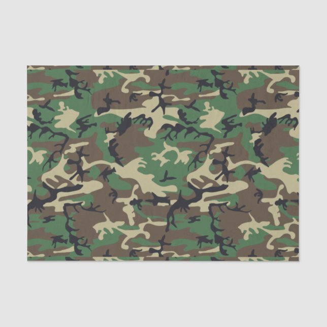 Military Camouflage Tissue Paper (Front)