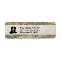 Military Camouflage with Army Combat Boots Custom