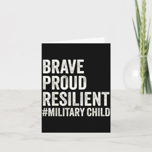 Military Child Kid Purple Up for Military Kids Card