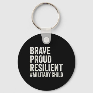 Military Child Kid Purple Up for Military Kids Key Ring