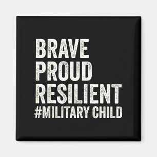 Military Child Kid Purple Up for Military Kids Magnet