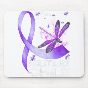 Military Child Month Boys T-shirt Purple Up Mouse Pad