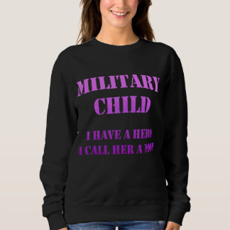 Military Child Month Purple Up Hero Sweatshirt