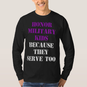 Military Child Month Purple Up Honour T-Shirt