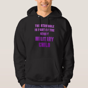 Military Child Month Purple Up Part Hoodie