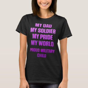 Military Child Month Purple Up World T-Shirt