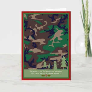 Military Christmas Card - You may be far away ...