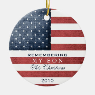 Military Christmas Ceramic Ornament