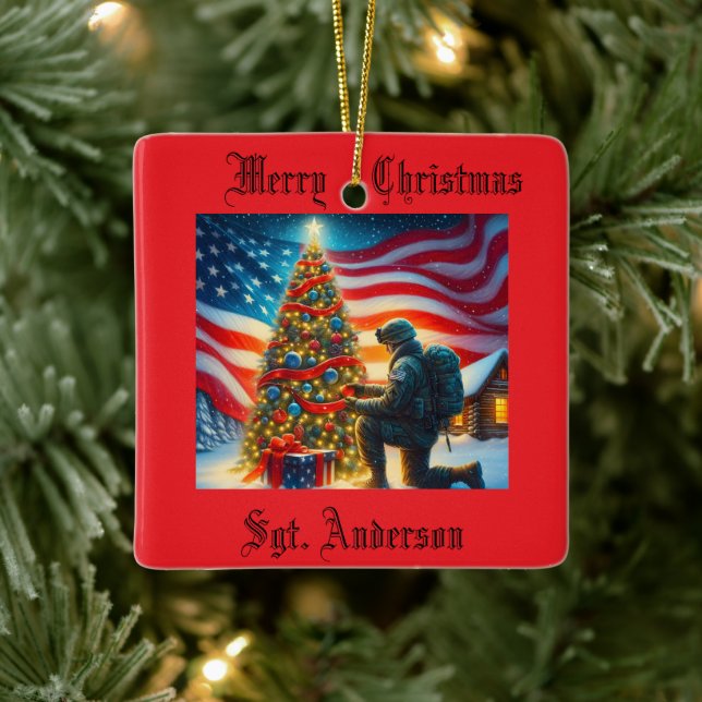 Military Christmas Ornament (Tree)