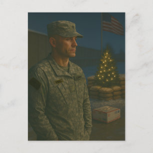 Military Christmas Postcard   You Are Remembered