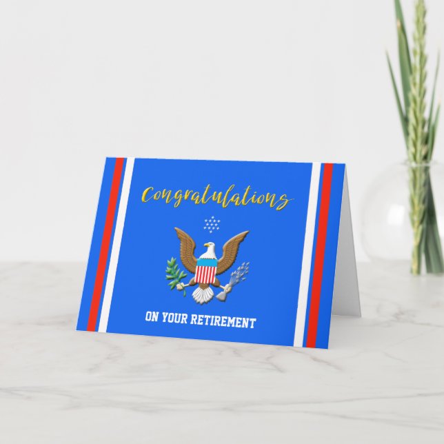 Military Coast Guard Retirement Defence emblem Card (Front)