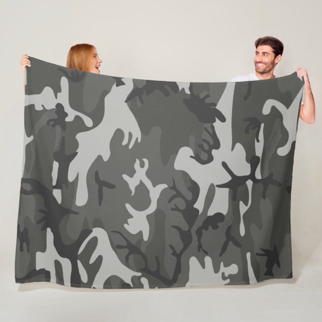 Military colours fleece blanket (In Situ)