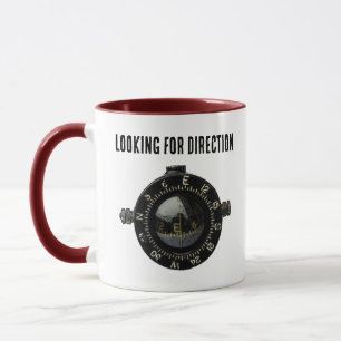 Military Compass Survival Navigation Adventure Mug
