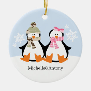 Military Couple Christmas Ornaments