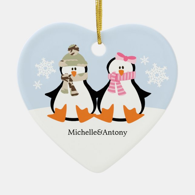 Military Couple Christmas Ornaments (Front)