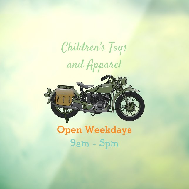 Military cruiser motorcycle cartoon illustration (Sheet 3)