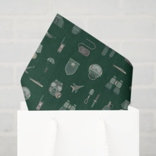 Military Decoupage Tissue Paper, Army Camouflage  Paper