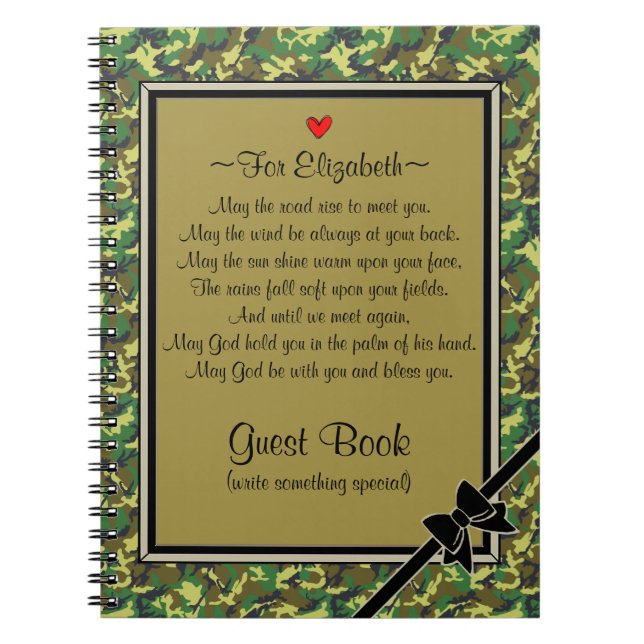 Military Deployment Send Off-Guest Book (Front)