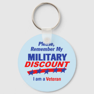 MILITARY DISCOUNT Keychain