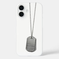 Military Dog Tags On White