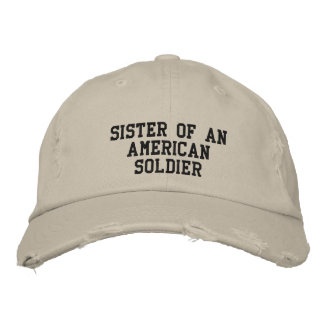 military embroidered hat