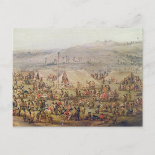 Military Encampment Postcard