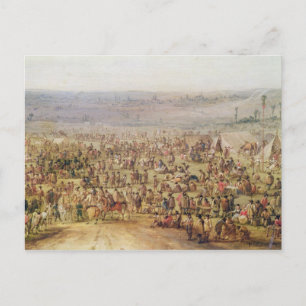 Military Encampment Postcard