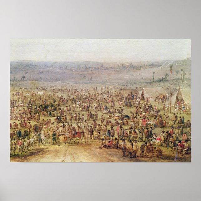 Military Encampment Poster (Front)