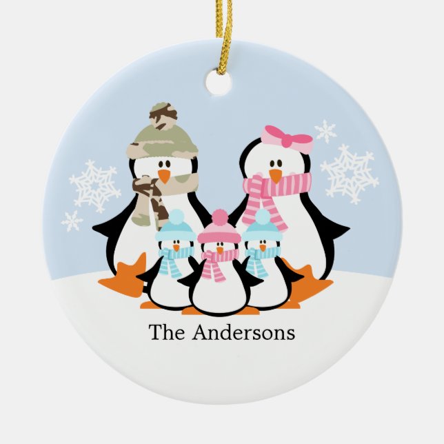 Military Family Christmas Ornaments (Front)
