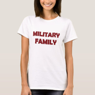 Military Family,red- Ladies Tshirt
