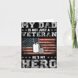 Military Family Veteran Support My Dad Us Veteran Card