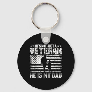 Military Family Veteran Support My Dad Us Veteran Key Ring