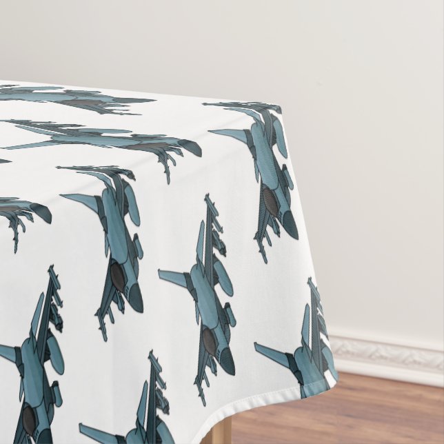 Military fighter jet plane cartoon  tablecloth (In Situ)